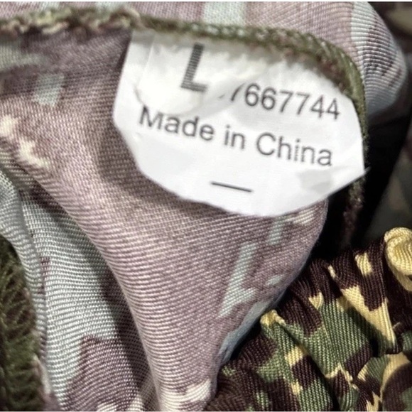 Disguise Kids Soldier Army Camo Halloween Costume Outfit Top Pants Set Sz S(4-6) - Picture 9 of 12